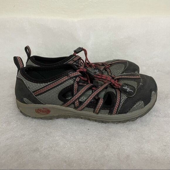 Chaco Outcross Outdoor Water Sport Shoes Sandals Black Gray Red Kids Boys 1​ - Picture 4 of 5
